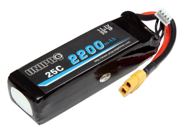 UniPro: BATTERY, LIPO, 11.1V 2200 MAH – UNIGO